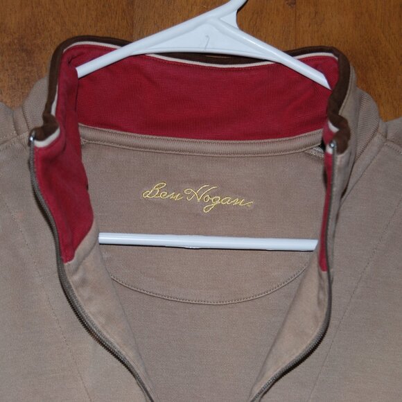 Ben Hogan 1/4 Zip  XL sweater pullover tan preowned - Picture 7 of 9